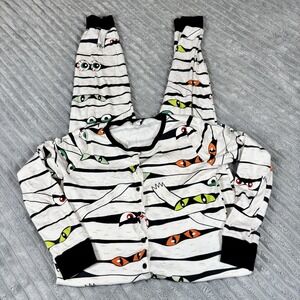 Old Navy Men's Adult M Halloween Mummy Costume Colored Eyeballs 1 Piece Jumpsuit